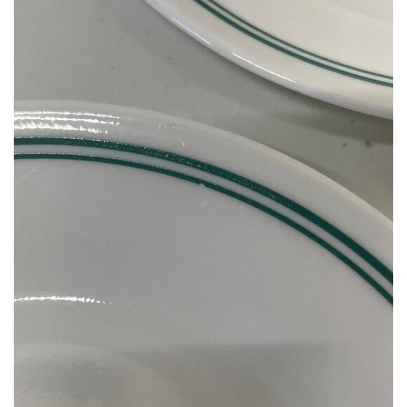 Lot of 5 Corelle Rosemarie 6.75 Inch Dessert Bread Plates Tulip Green Pink VTG - Picture 6 of 10